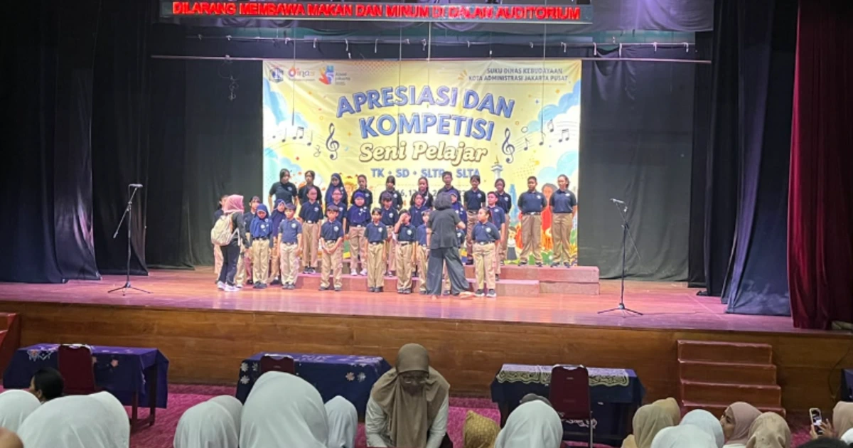 Berani Tampil dan Bersuara: Murid SD Perguruan “Cikini” Ikuti Kompetisi Paduan Suara Jakarta Pusat 2026